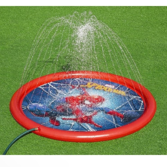 Marvel Spider-Man Splash Pad Outdoor Sprinkler Water 💦 Toy for Children NWT - Picture 1 of 6